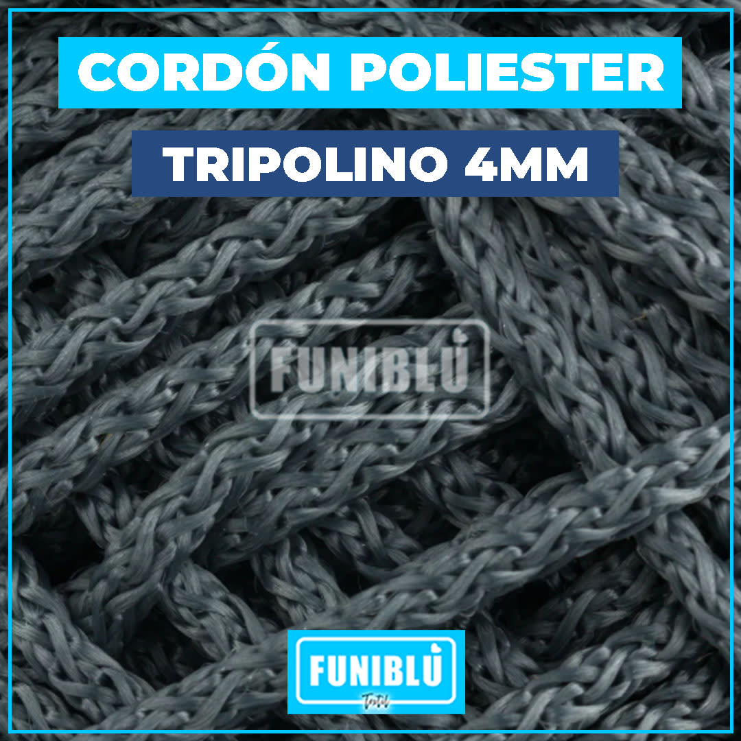 CORDÓN (BUZO) DE POLIESTER TRIPOLINO 4MM POR METRO2