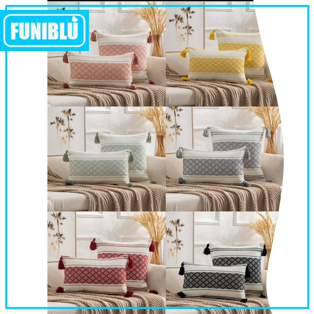 FUNDA CROCHÉ POMPON 45X455
