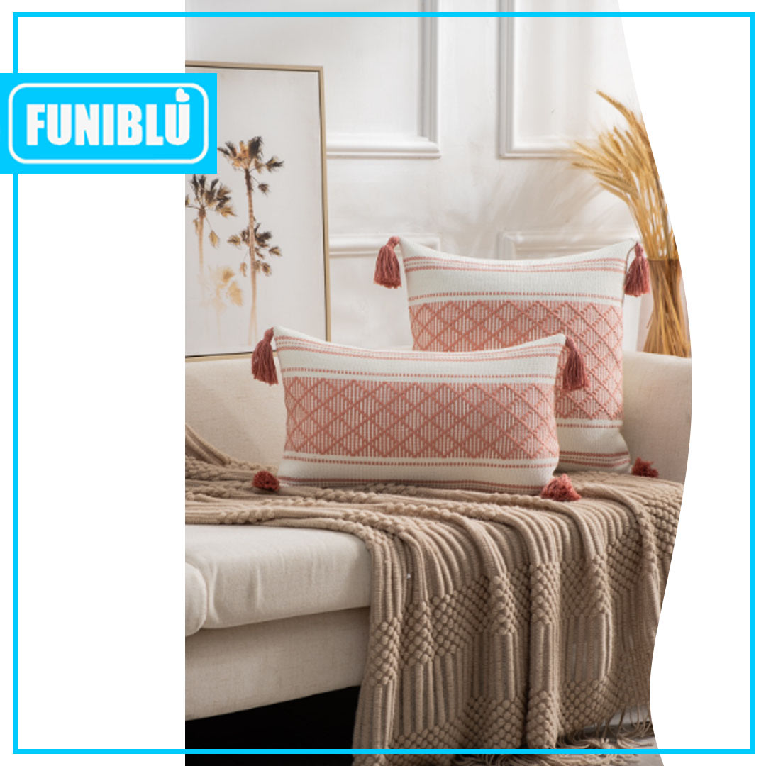 FUNDA CROCHÉ POMPON 45X453