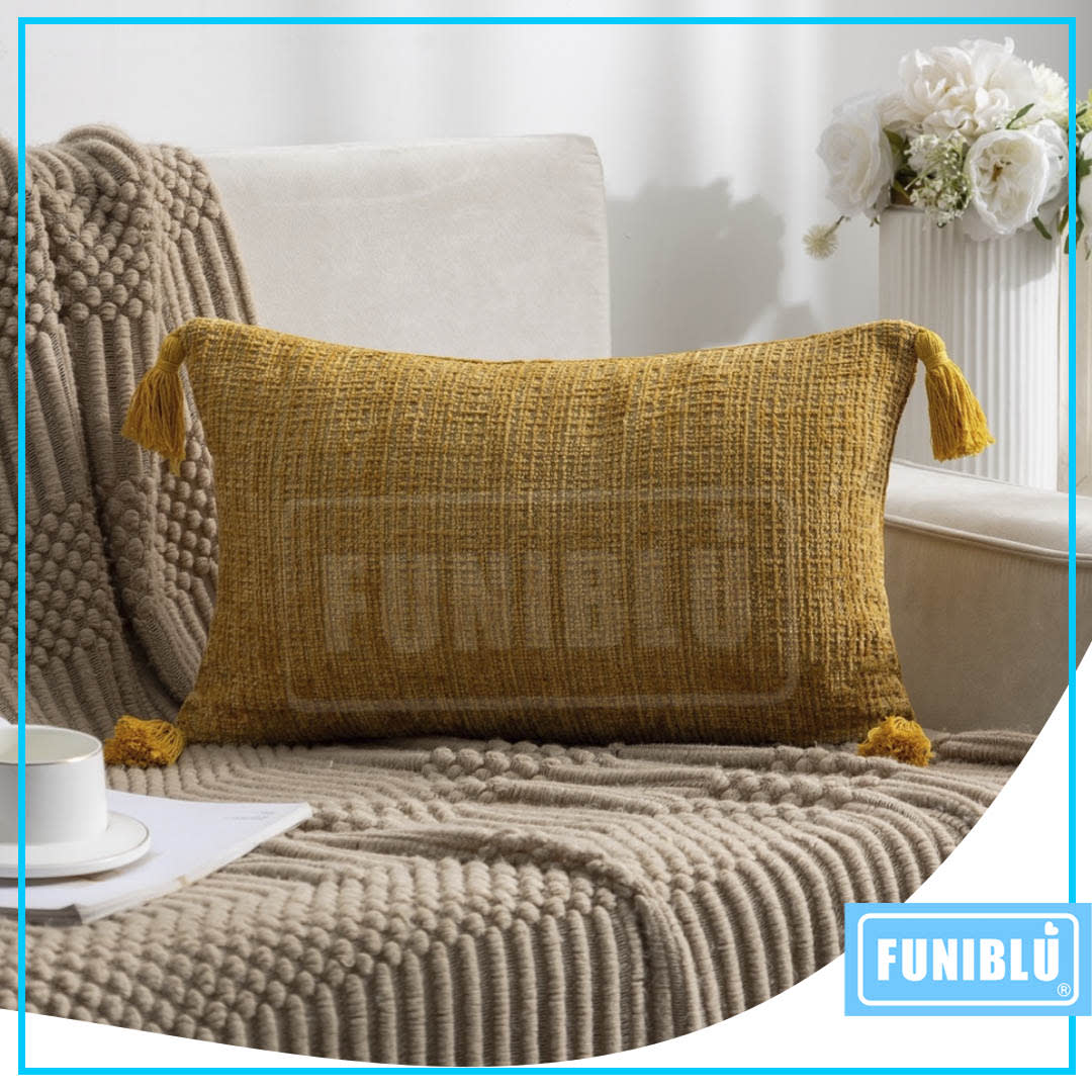 FUNDA CHENILLE POMPON 30X502