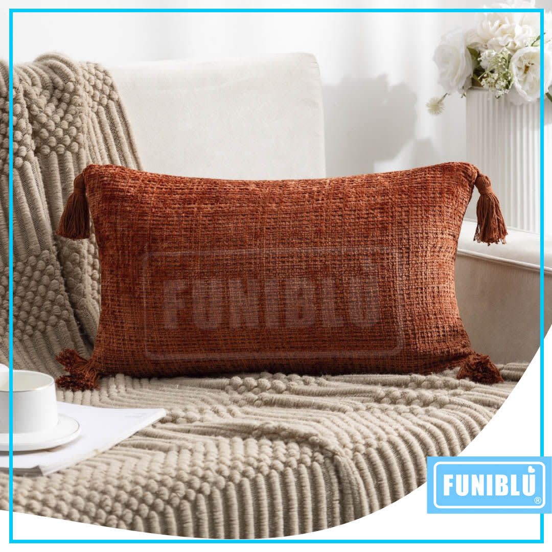 FUNDA CHENILLE POMPON 30X508