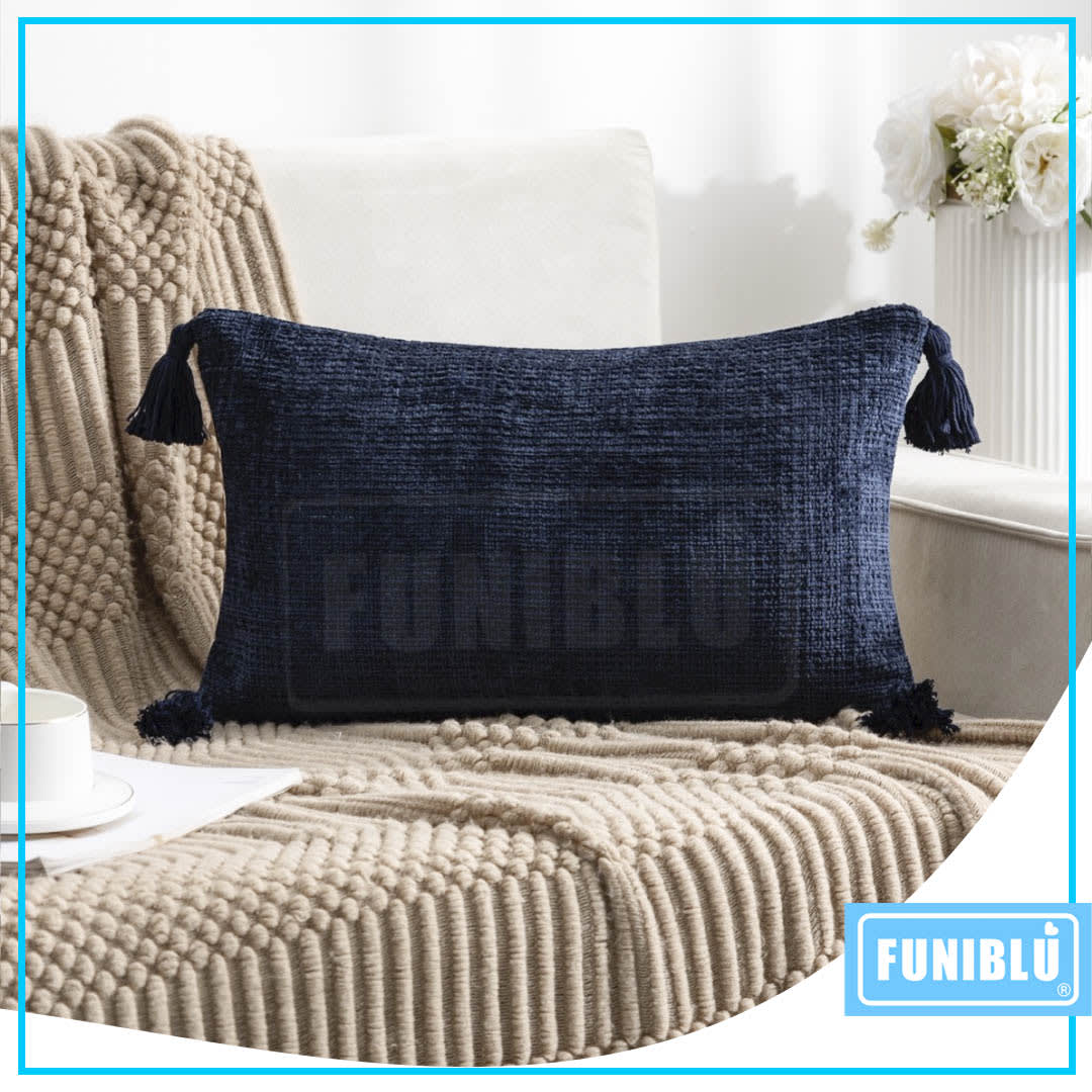 FUNDA CHENILLE POMPON 30X506