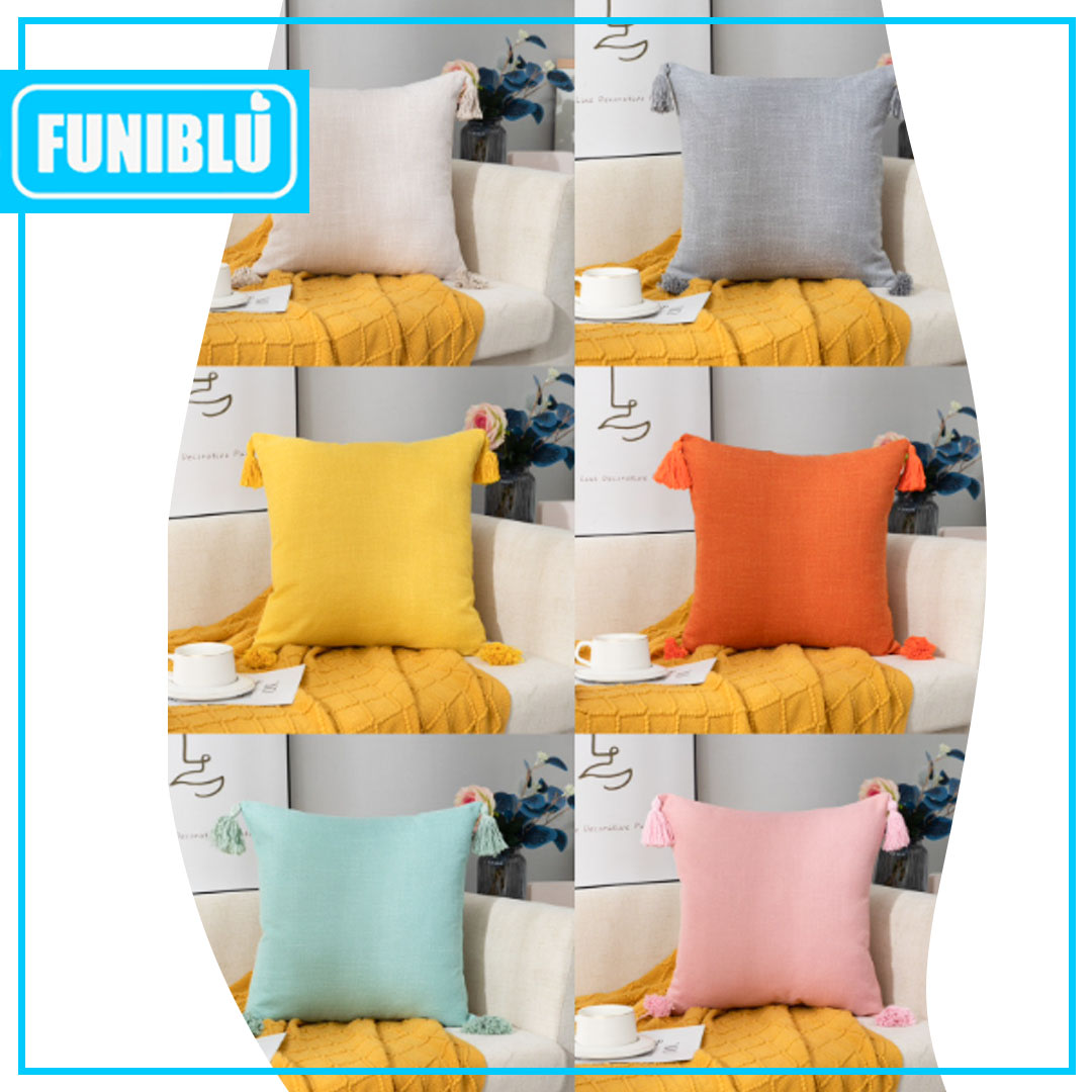 FUNDA LINO POMPON 45X459