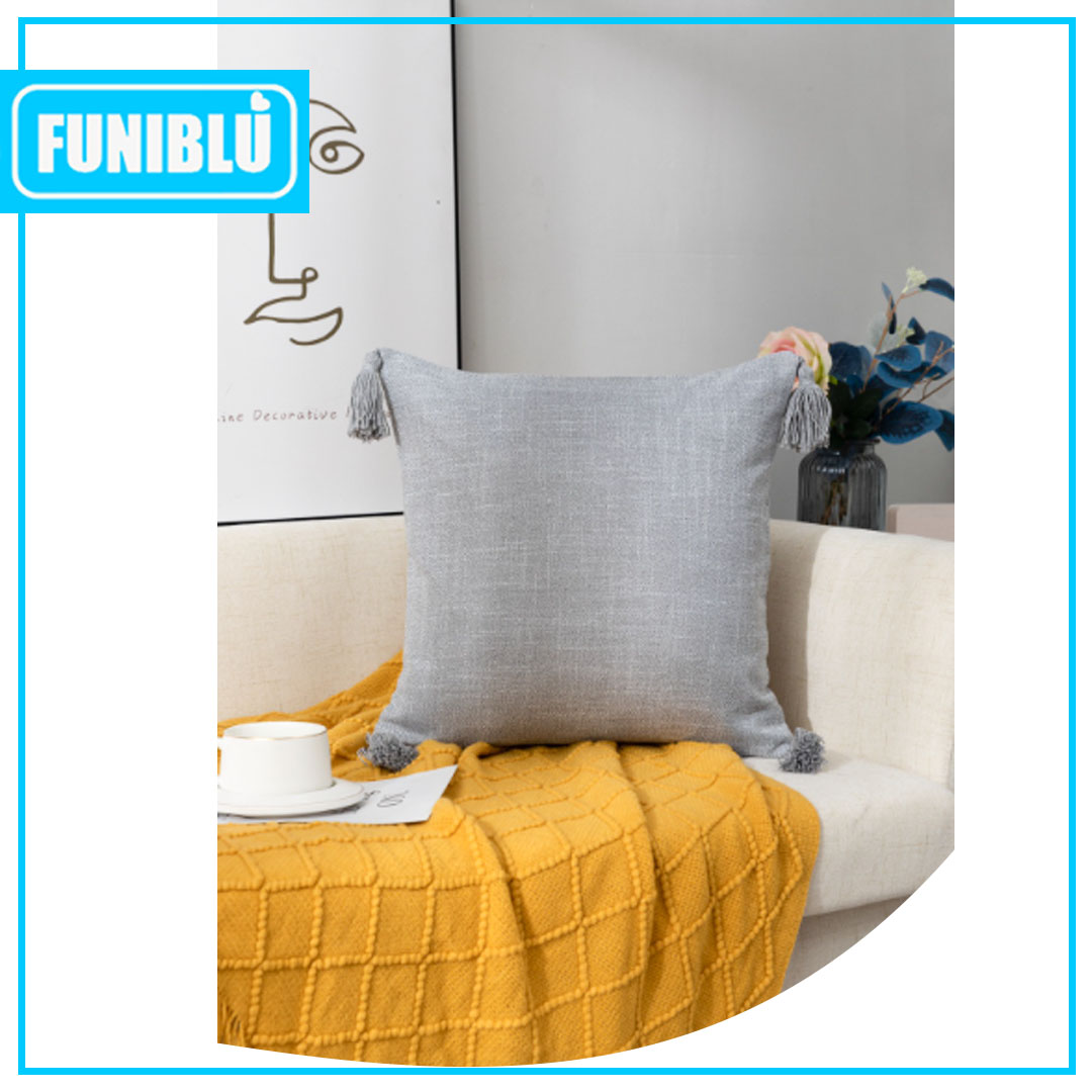 FUNDA LINO POMPON 45X454