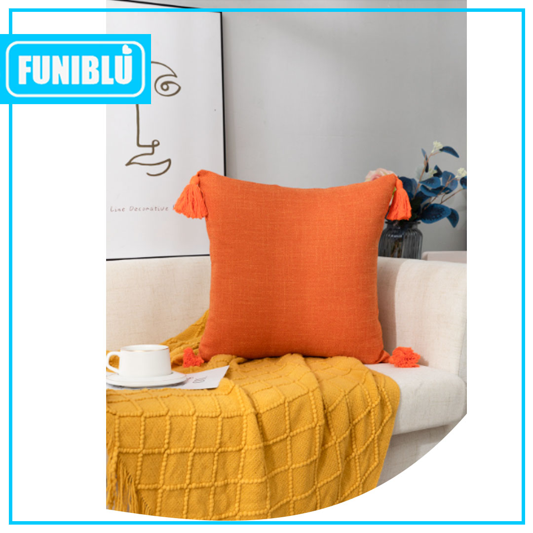 FUNDA LINO POMPON 45X456