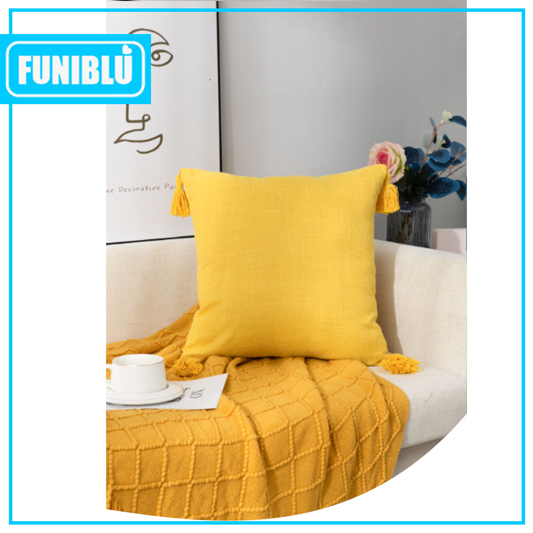 FUNDA LINO POMPON 45X457