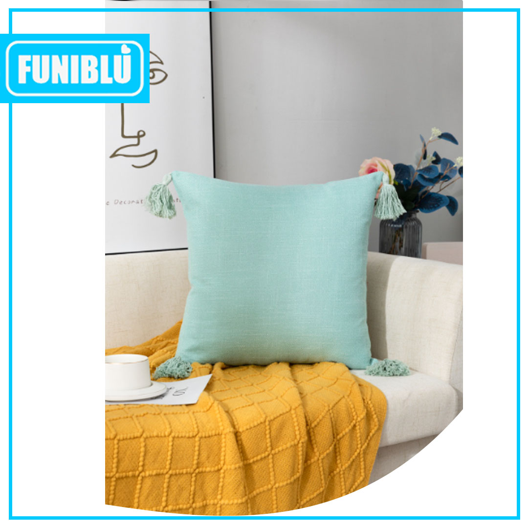 FUNDA LINO POMPON 45X458