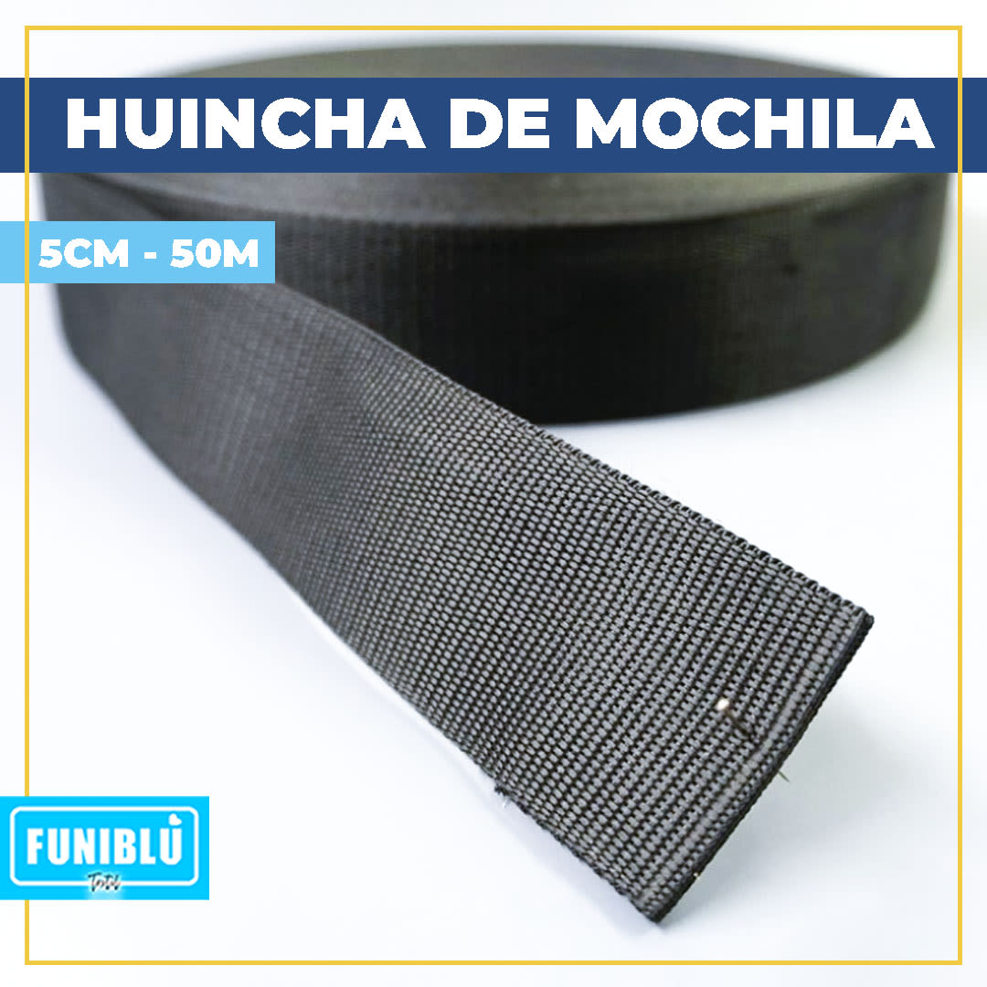 HUINCHA MOCHILA 5CM POR ROLLO 50M1