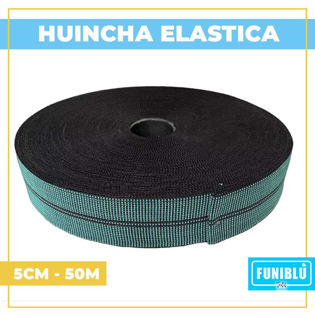 HUINCHA ELASTICA DE TAPICERIA POR ROLLO 50M4
