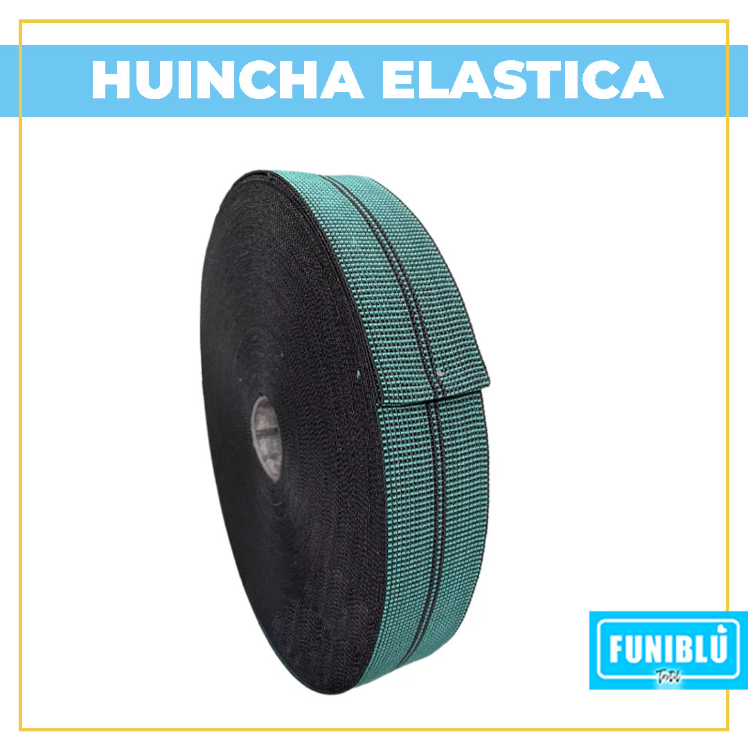 HUINCHA ELASTICA DE TAPICERIA POR ROLLO 50M3