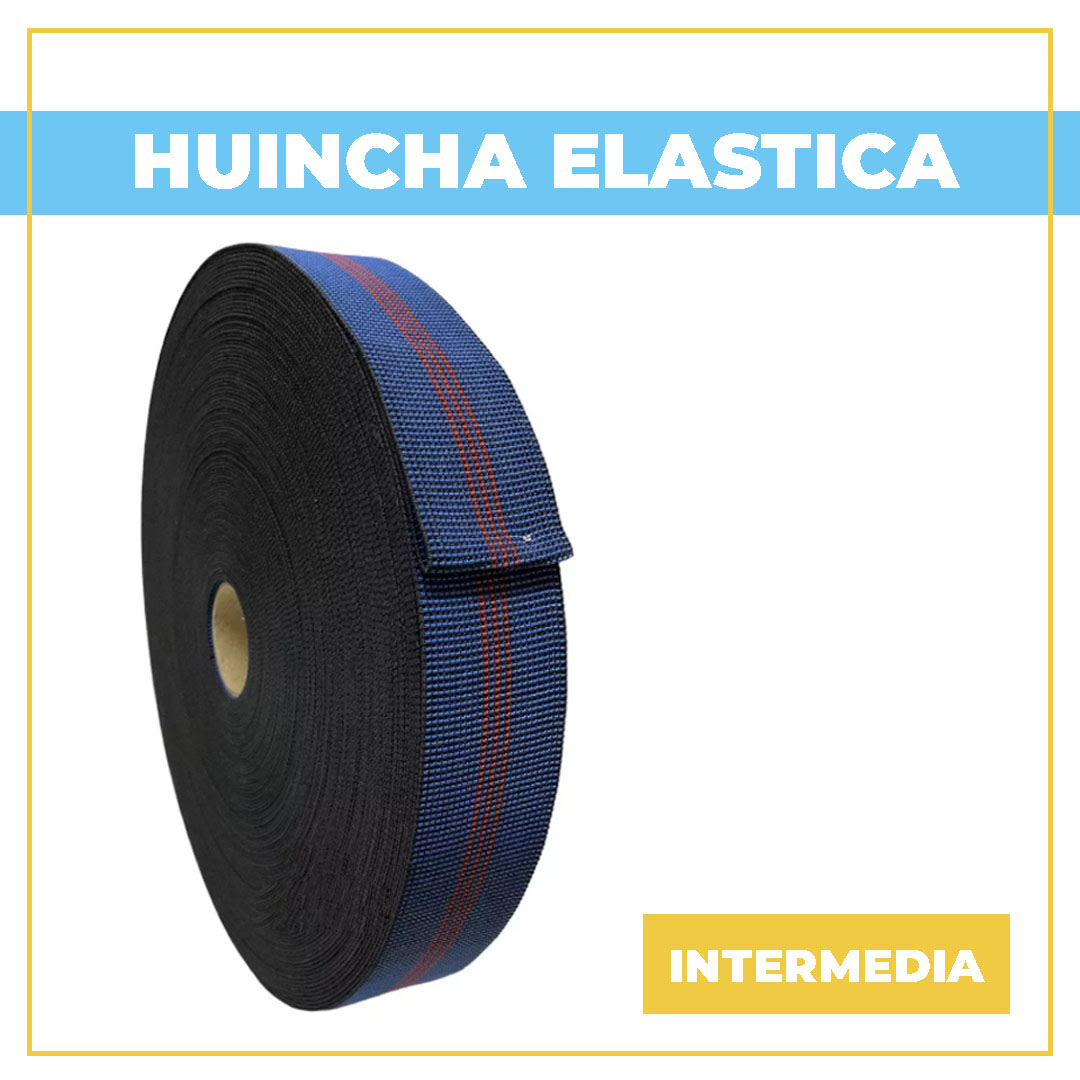 HUINCHA ELASTICA DE TAPICERIA POR ROLLO 50M2
