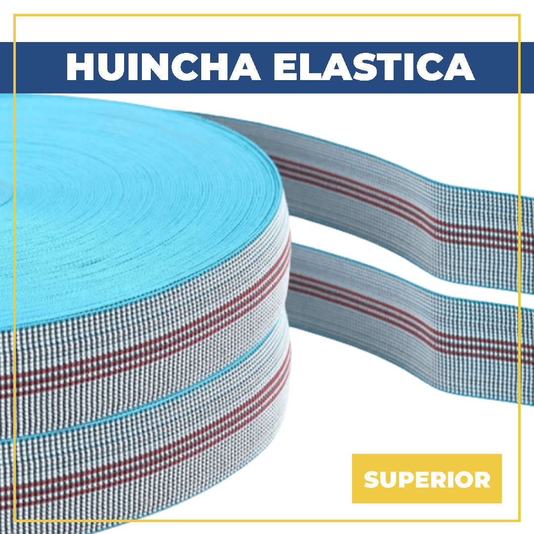HUINCHA ELASTICA DE TAPICERIA POR ROLLO 50M5