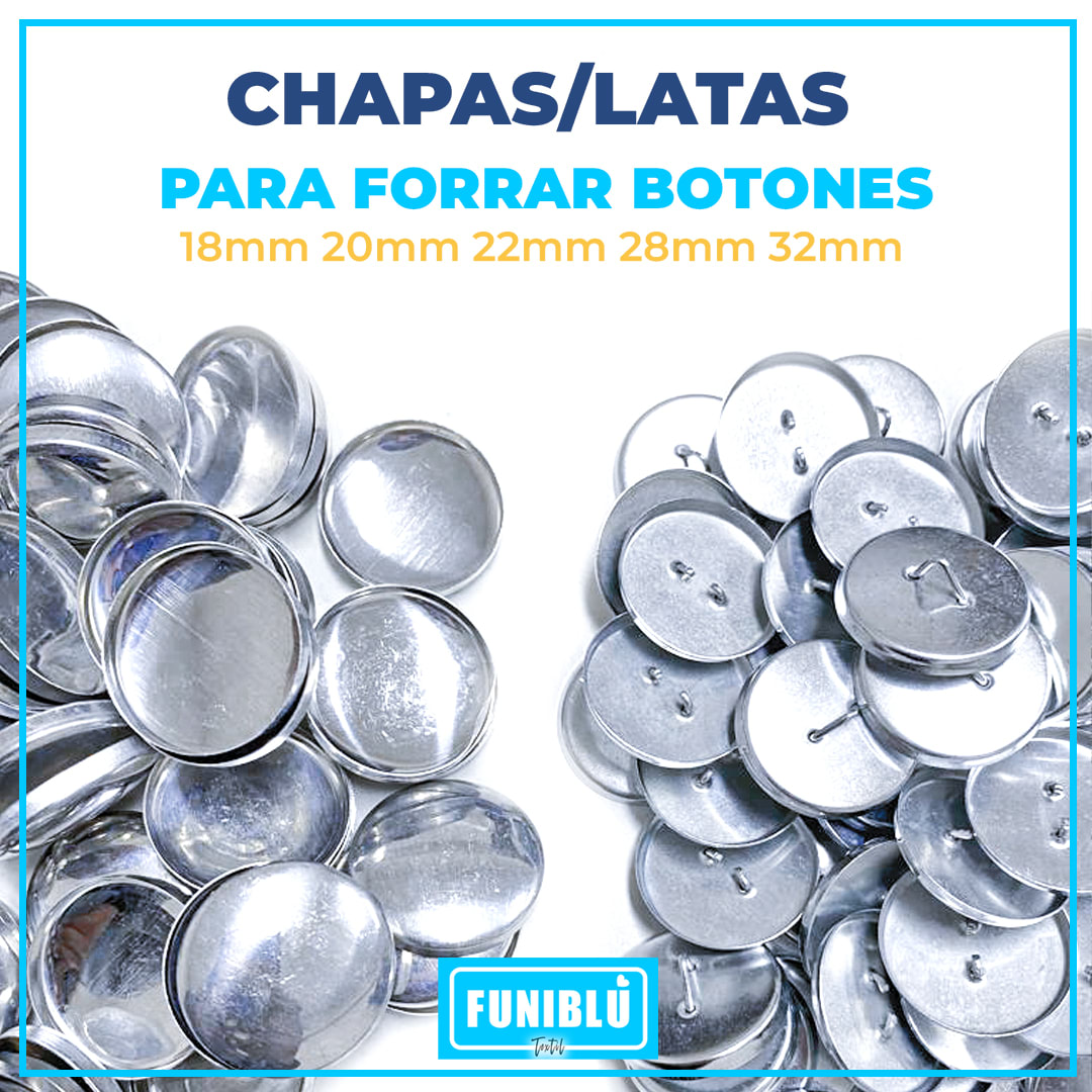 LATAS PARA BOTONES PACK 1000 UND1