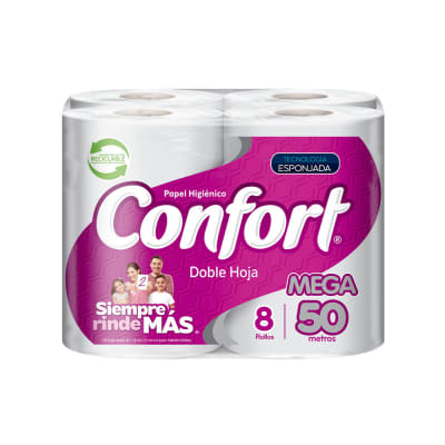 PAPEL HIGIENICO DOBLE HOJA CONFORT