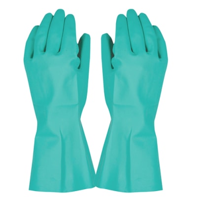 PAR DE GUANTES ASEO NITRILO VERDE