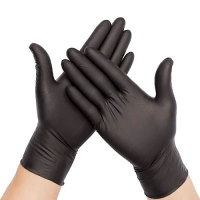 CAJA GUANTES DE NITRILO NEGRO 100 UNIDADES