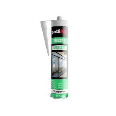 Silicona Multiusos en Tubo 280 ml Transparente SoldiMix