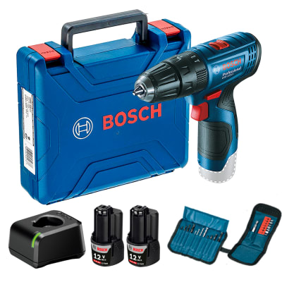 Taladro atornillador GSB 120-LI + 23 accesorios Bosch