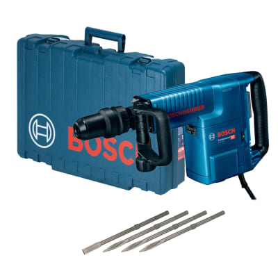 Martillo demoledor SDS Max 1500w + 4 cinceles GSH 11 E Bosch