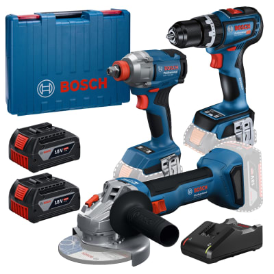 Amoladora Angular + Taladro Percutor + Llave de Impact Bosch1