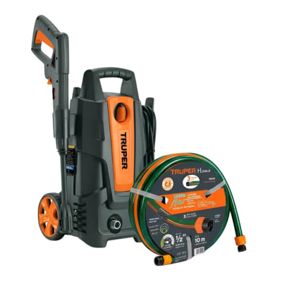 Hidrolavadora 1400W 1500 PSI + Manguera 10 metros Truper
