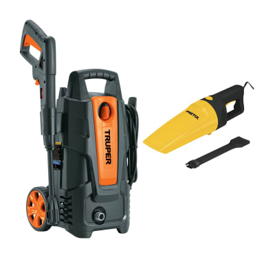 Hidrolavadora 1500Psi + Aspiradora 12V Pretul