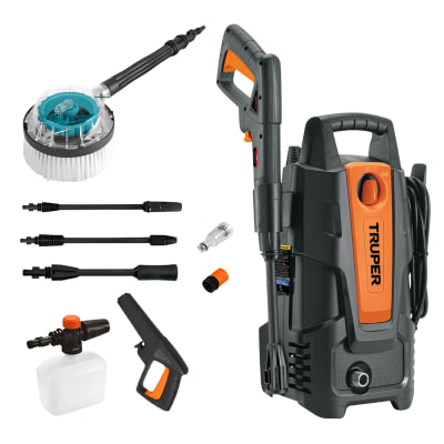 Hidrolavadora 1500 Psi Truper + Cepillo giratorio Total