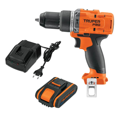 Taladro Percutor 20V + 1 Bateria 2 Ah + Cargador Truper1