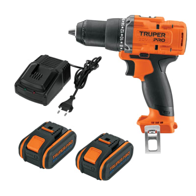 Taladro Atornillador 20V + 2 Baterias 4Ah + Cargador Truper