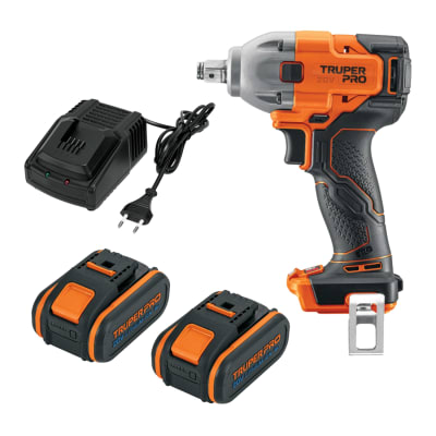 Llave de Impacto 20V + 2 Baterias 4Ah + Cargador Truper1