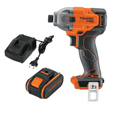 Atornillador de Impacto 20V +1 Bateria 4Ah+ Cargador Truper