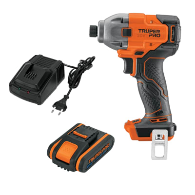 Atornillador de Impacto 20V +1 Bateria 2Ah+ Cargador Truper