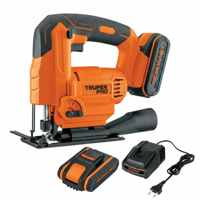 Sierra Caladora 20V + 2 Baterias 2Ah + Cargador Truper1