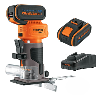 Ruteadora de palma + 2 Baterias 4ah + cargador Truper