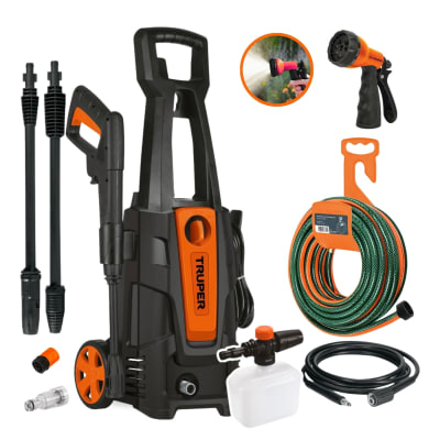 Hidrolavadora 1800psi + Kit de Riego 10m Truper1