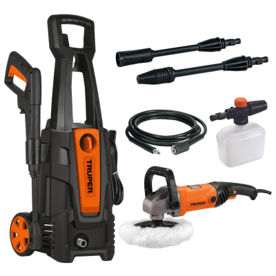 Hidrolavadora 1800 psi + pulidora 1200w Truper