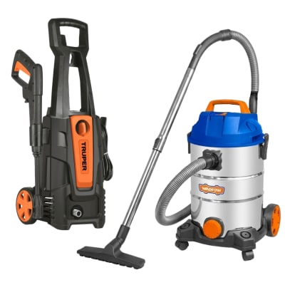 Hidrolavadora 1800Psi Truper + Aspiradora 30 litros Wadfow