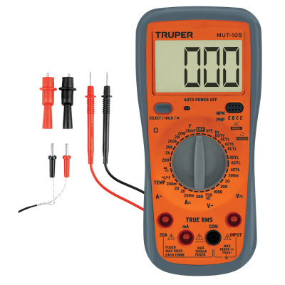 Multímetro digital profesional automotriz Truper