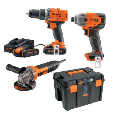 Combo Taladro Percutor Atornillador De Impacto 220nm Truper