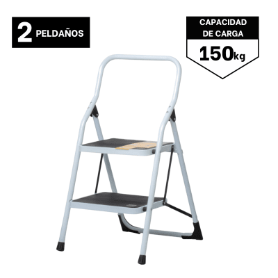 Escalera Tubular 2 Peldaños Pretul