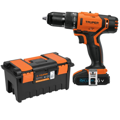 Taladro Percutor + Caja de herramientas 19