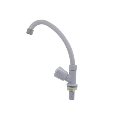 LLAVE DE LAVADERO MUEBLE P/GANSO PLAST. BLANCO C&A1