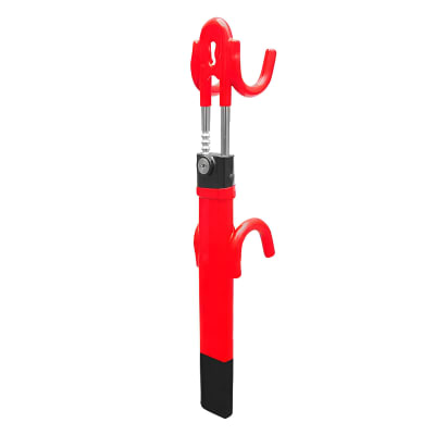 Seguro de Timon Rojo  4 Ganchos de Acero Safari