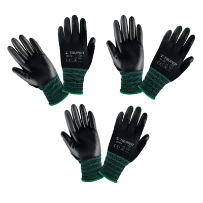 Guantes de Nylon de nitrilo talla M 3 unidades Truper1