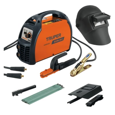 Combo soldadora inversora 160 A + mascara de soldar Truper1