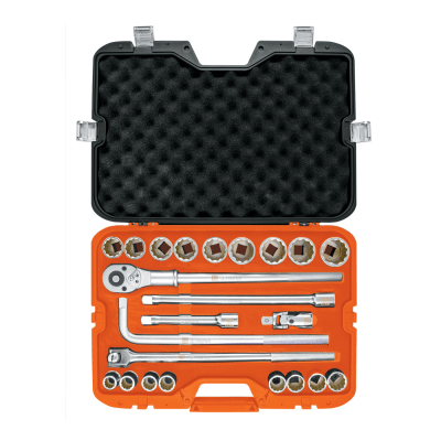 Juego de 23 herramientas cuadro 3/4'' std para mecánico  Truper