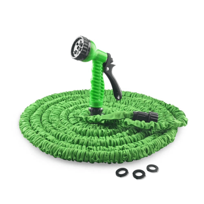 Manguera expandible 15m con pistola para riego C&A