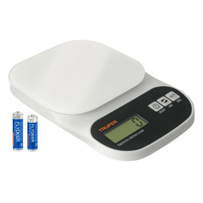 Balanza digital de cocina de vidrio 5 Kg Truper