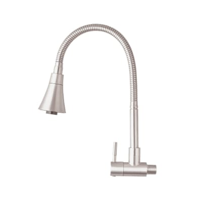 Llave  de lavadero  Pico Ganso flexible  amalfi niq valmax1
