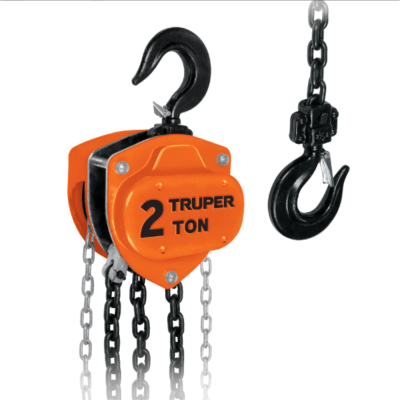 Tecle con cadena de 2 toneladas Truper1